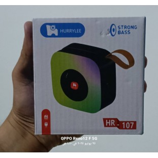 سبيكر HurryLee HR-107 محمول – صوت قوي وباس قوي