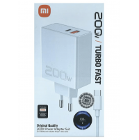 شاحن شاومي 200 واط فائق السرعة – USB + Type-C (Ultra Fast Charger)
